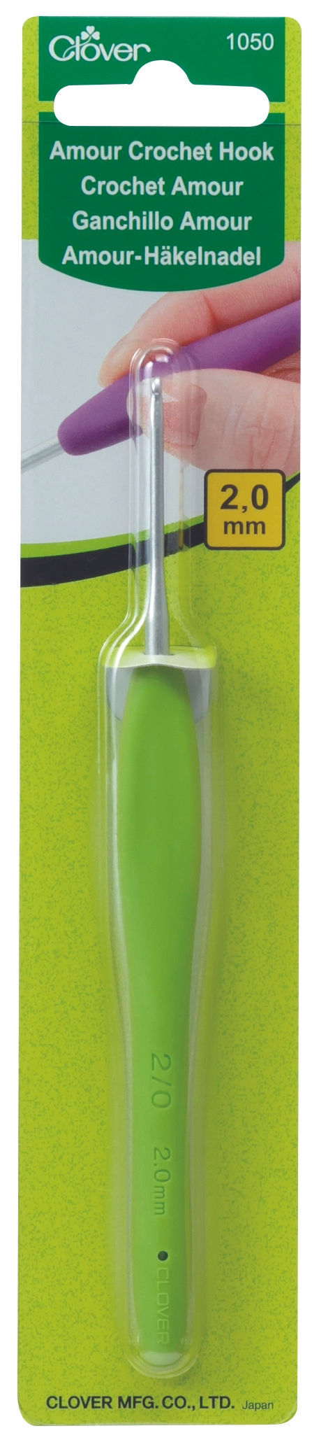 Clover Amour Chrochet Hook 2.0 mm Clover Amour Chrochet Hook 2.0 mm
