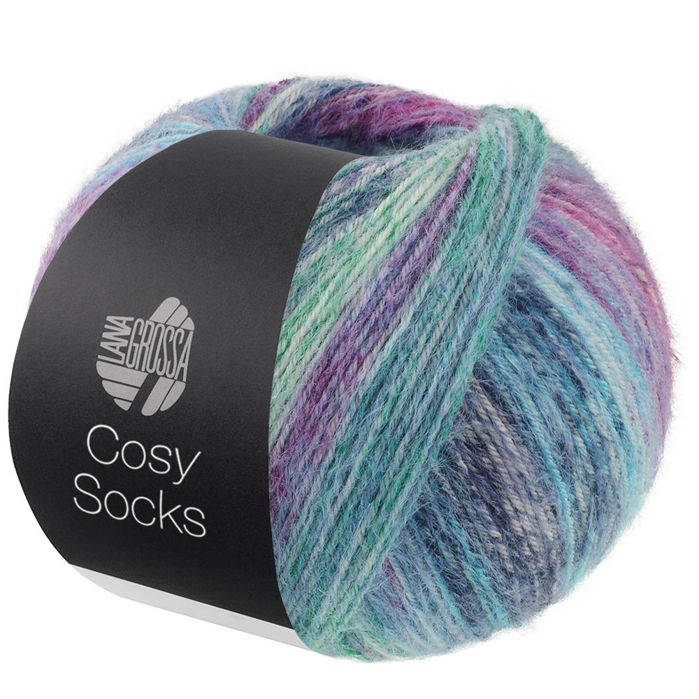 Cosy Socks Multi Stripes Grønn