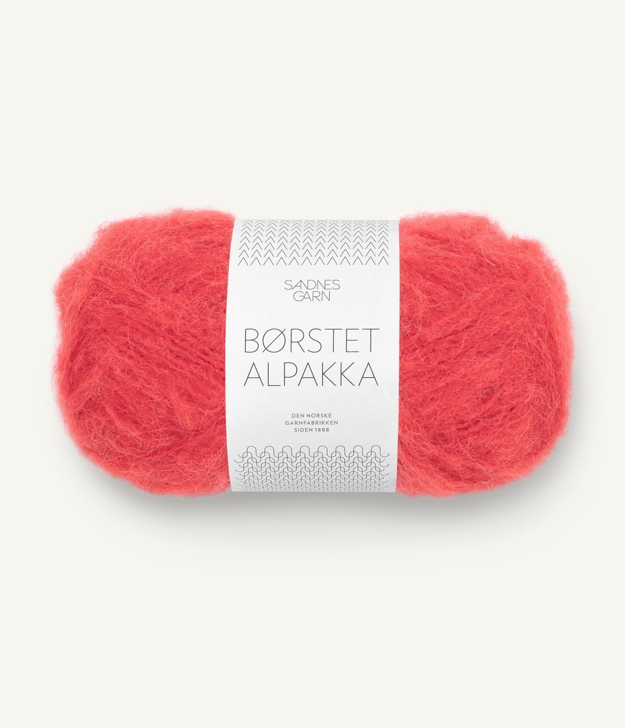 Børstet Alpakka 4008 Poppy