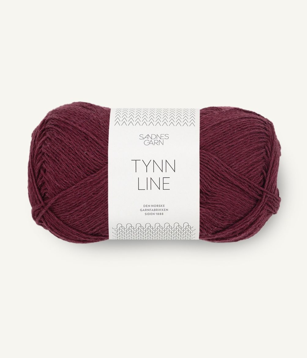 Tynn Line 4372 Dyp Burgunder