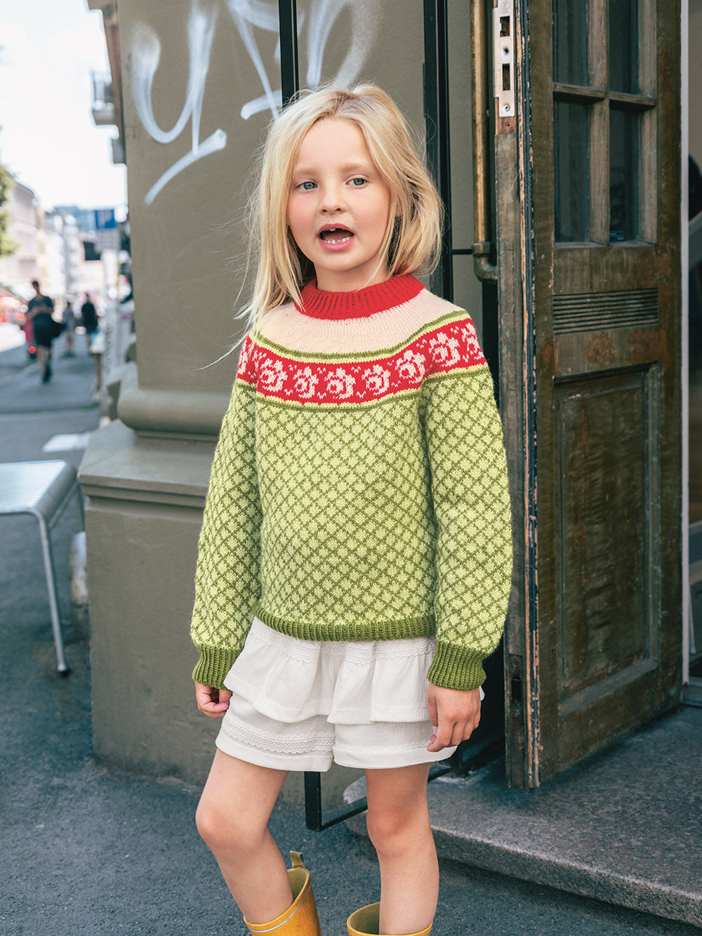 2509 Norske Ikoner Junior 05 Blome Genser