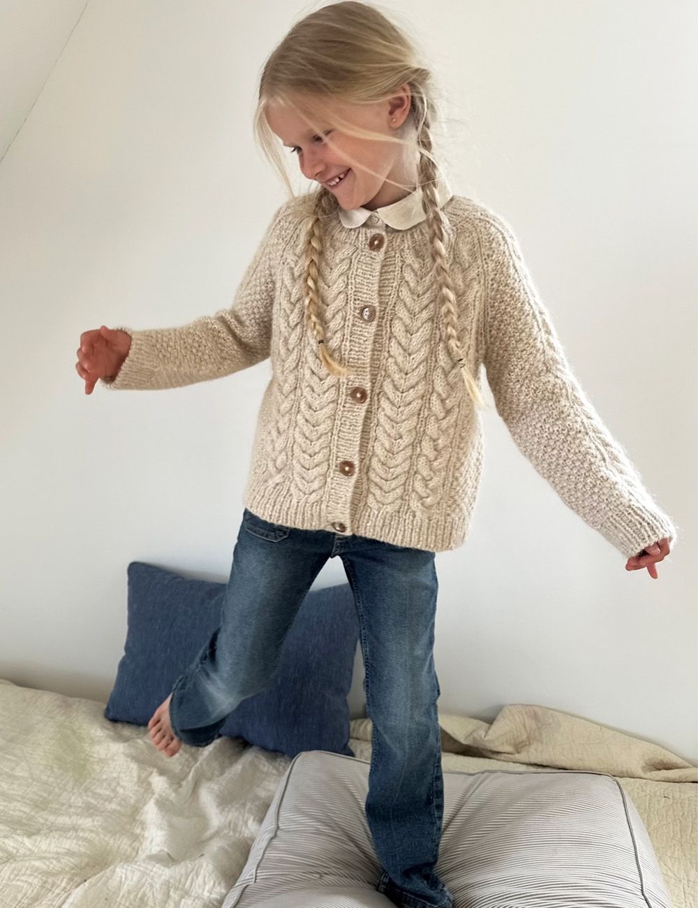Le Knit Siri Cardigan Junior Le Knit Siri Cardigan Junior