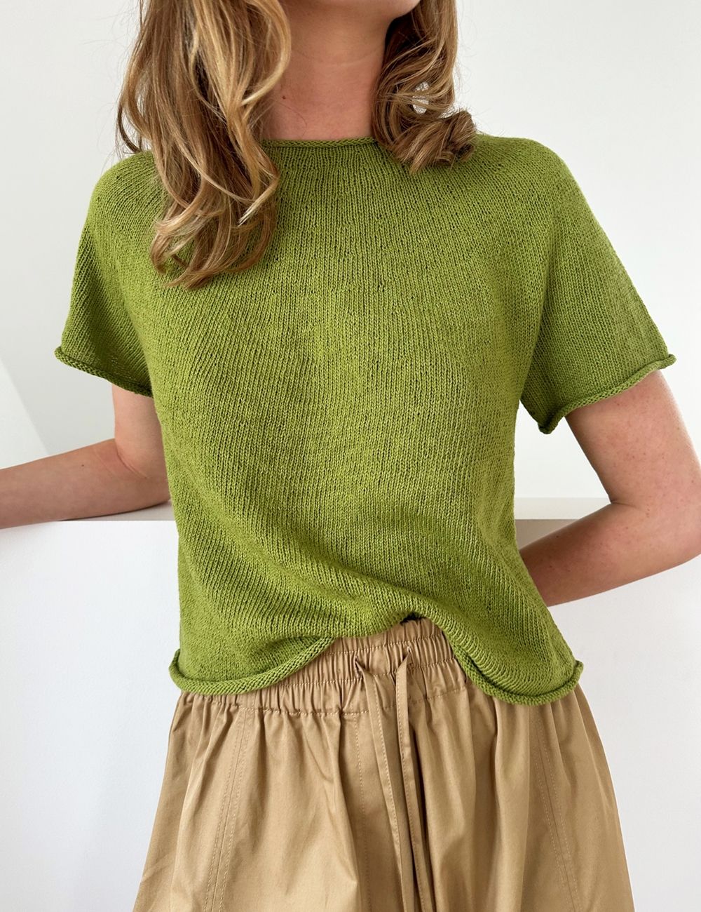 Le Knit Plain Yoke Tee 28 Le Knit Plain Yoke Tee 28