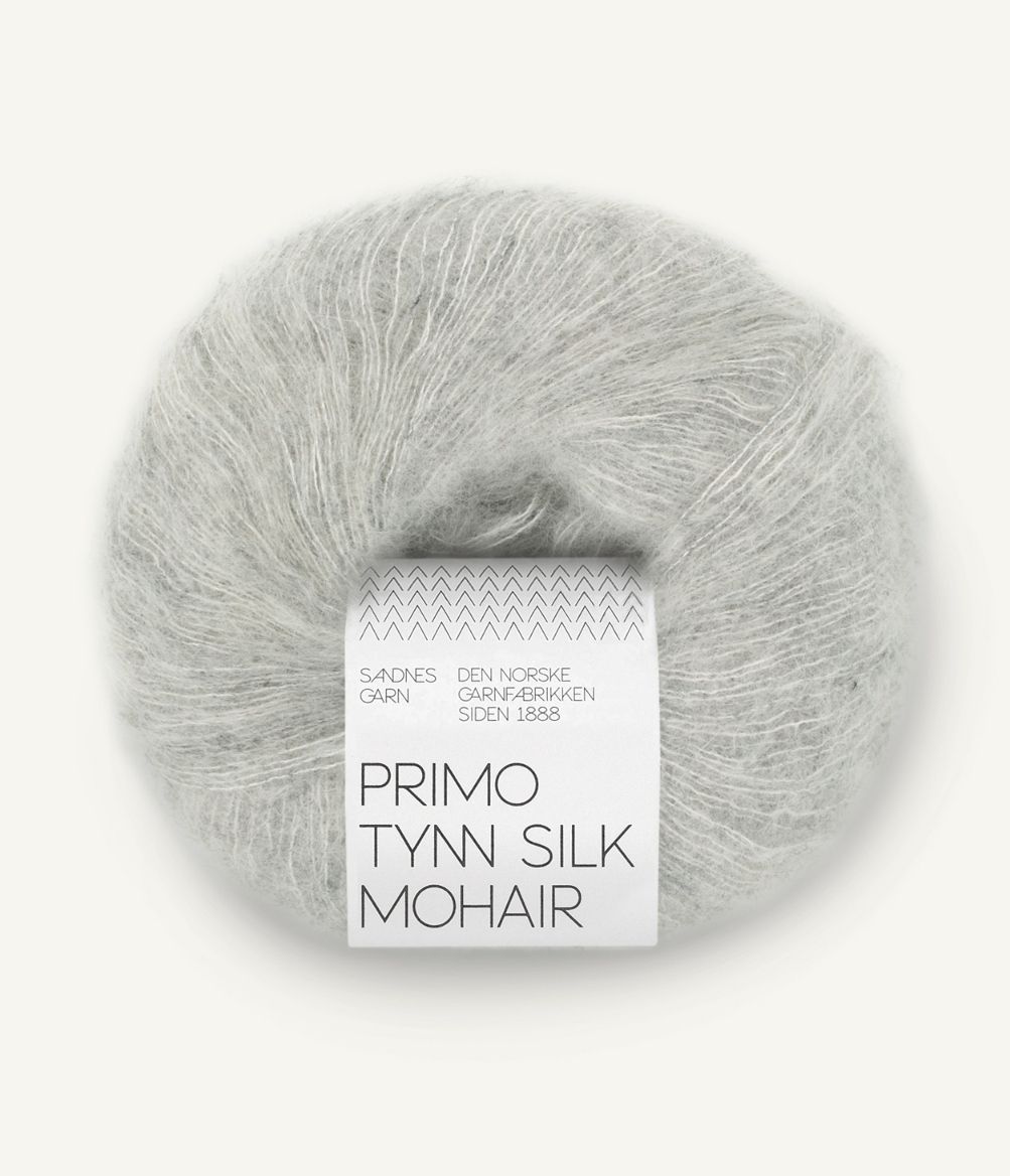 Primo Tynn Silk Mohair 1022 Lys gråmelert