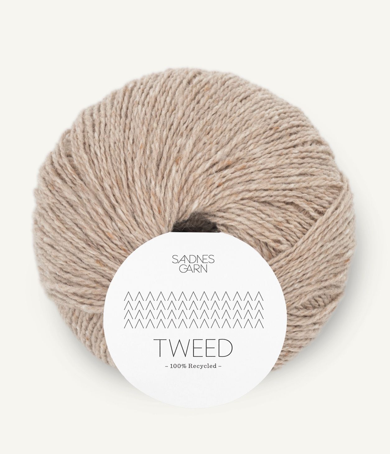 Recycled 80% Ull 20% Kashmir 2585 Beige Tweed
