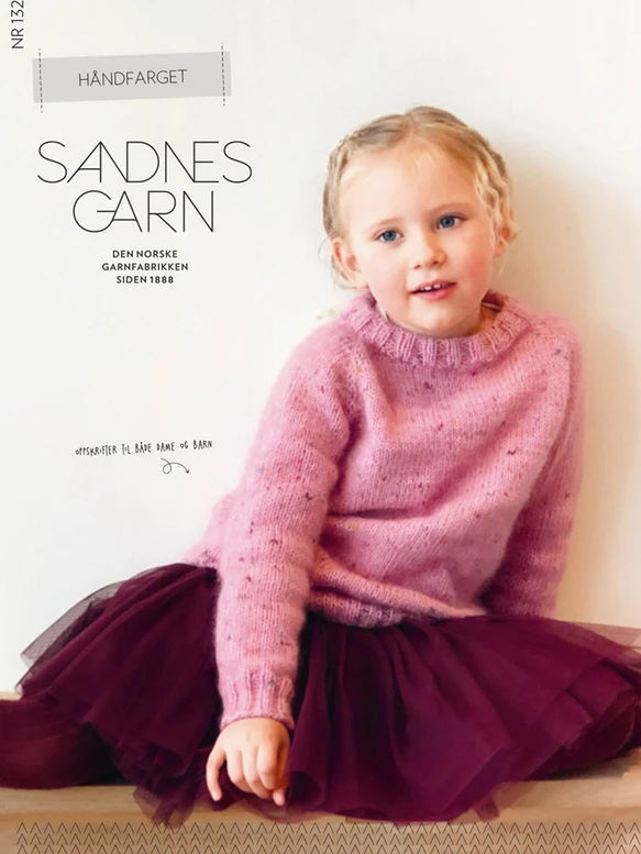 Nr 132 Håndfarget, Barn og Dame Nr 132 Håndfarget, Barn og Dame