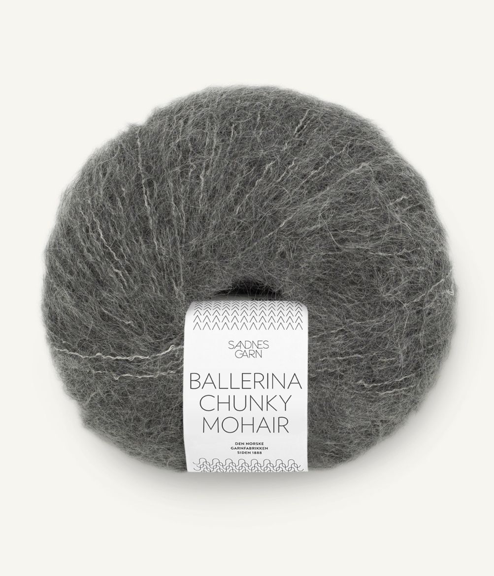 Ballerina Chunky Mohair 1053 Dark Grey Melange