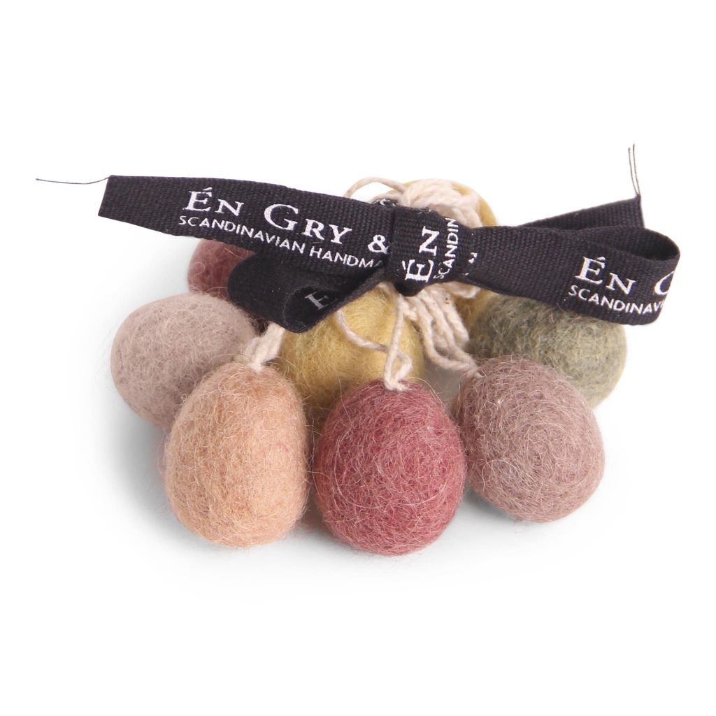 Gry & Sif Mini Egg Lys – Sett med 8