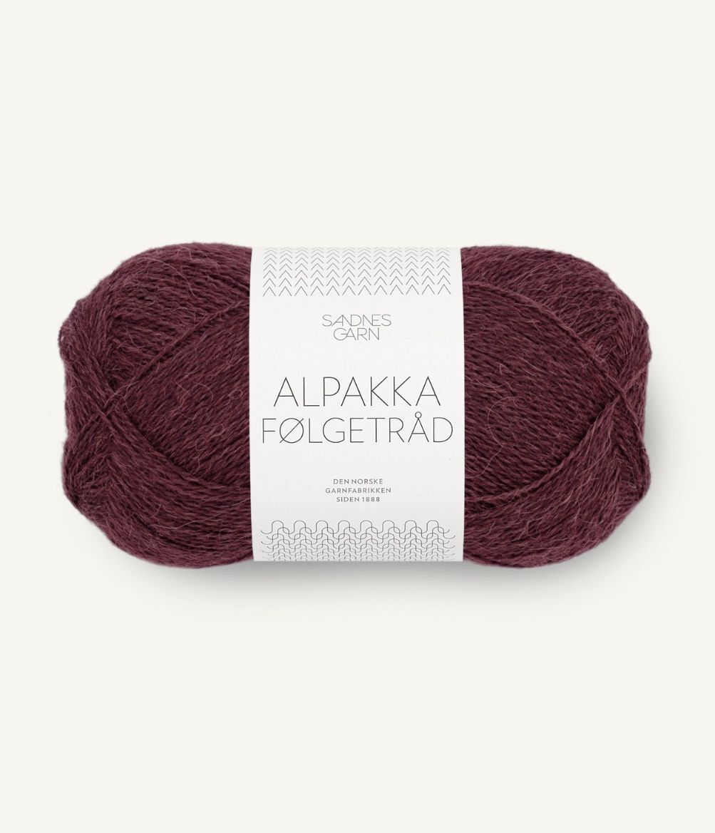 Alpakka Følgetråd 4372 Dyp Burgunder