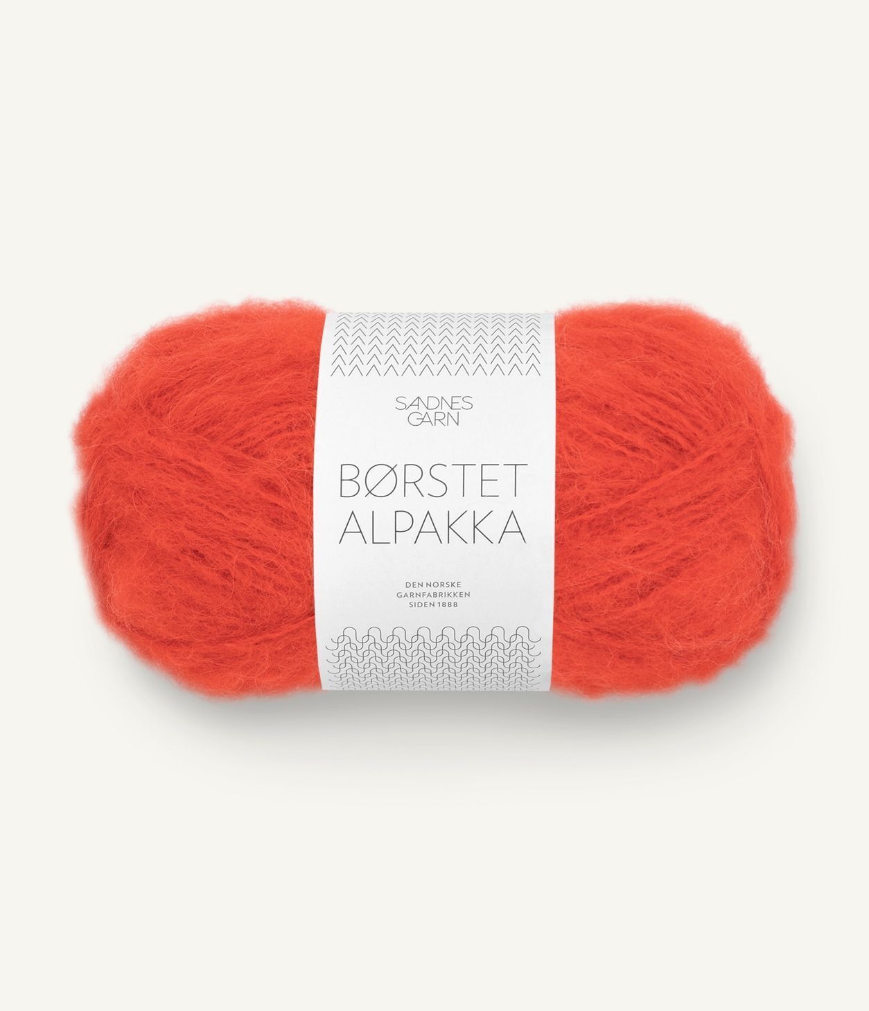 Børstet Alpakka 3819 Spicy Orange