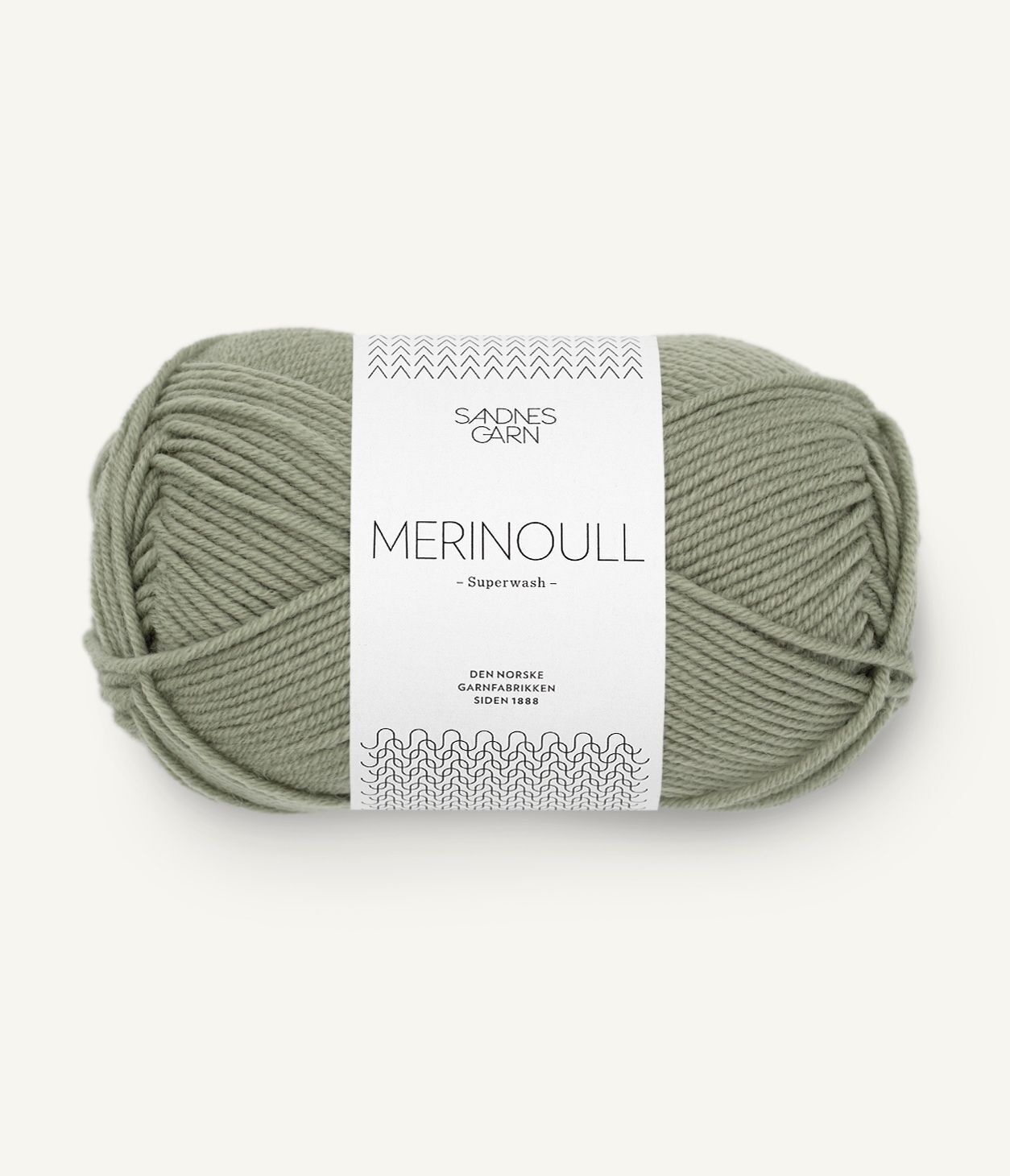 Merinoull 8521 Støvet Lys Grønn