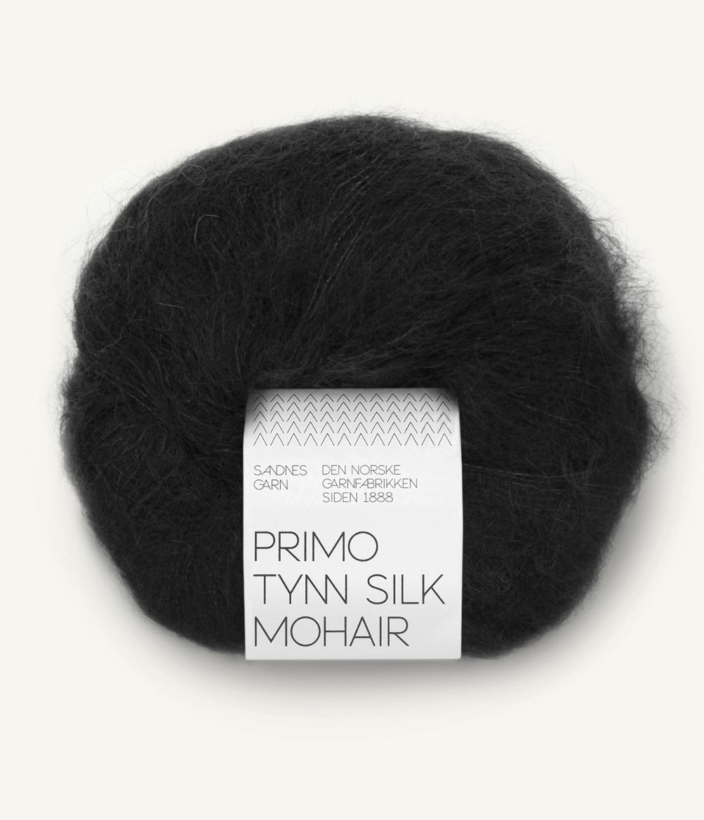 Primo Tynn Silk Mohair  1099 Svart