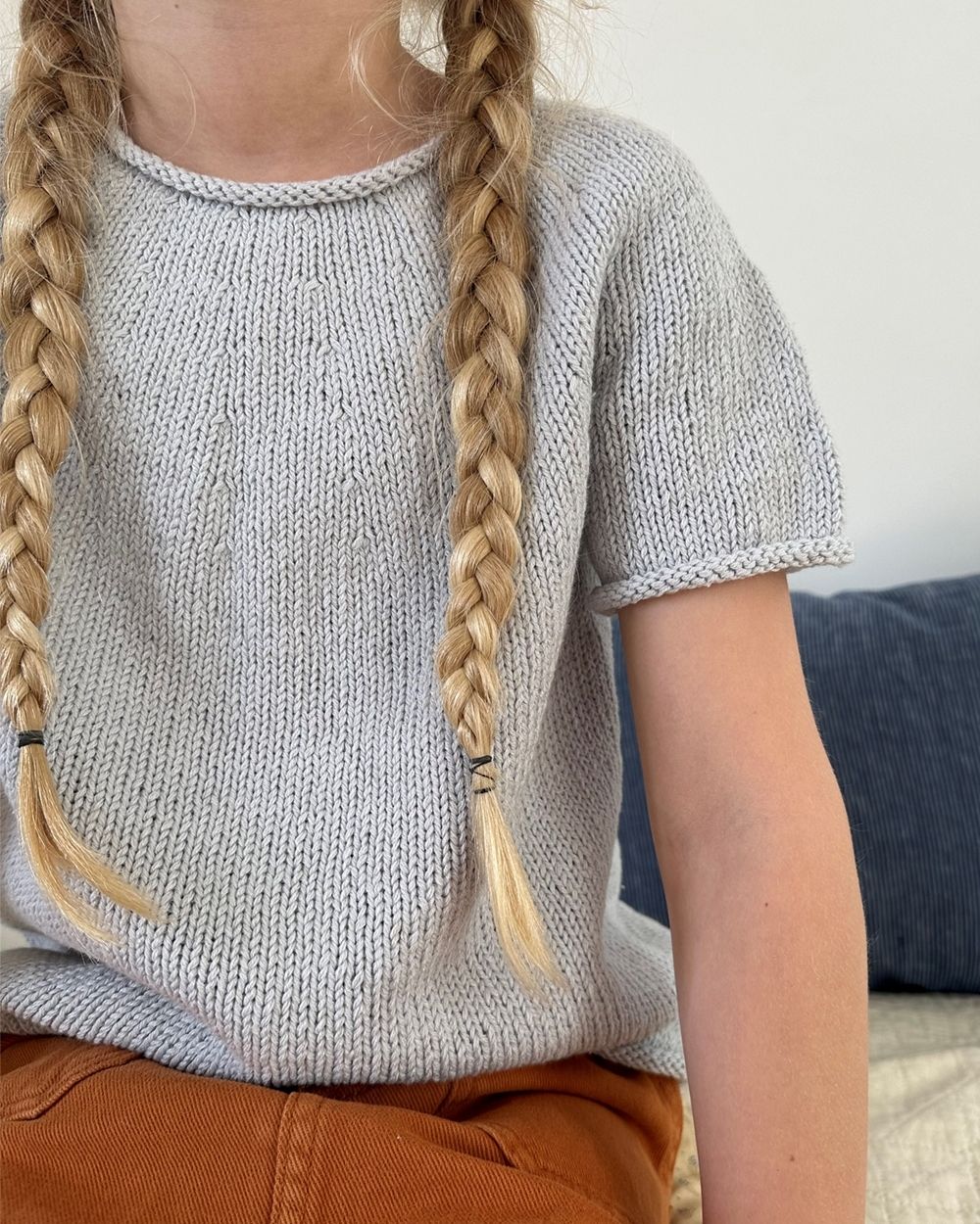 Le Knit Plain Yoke Tee 20 Junior