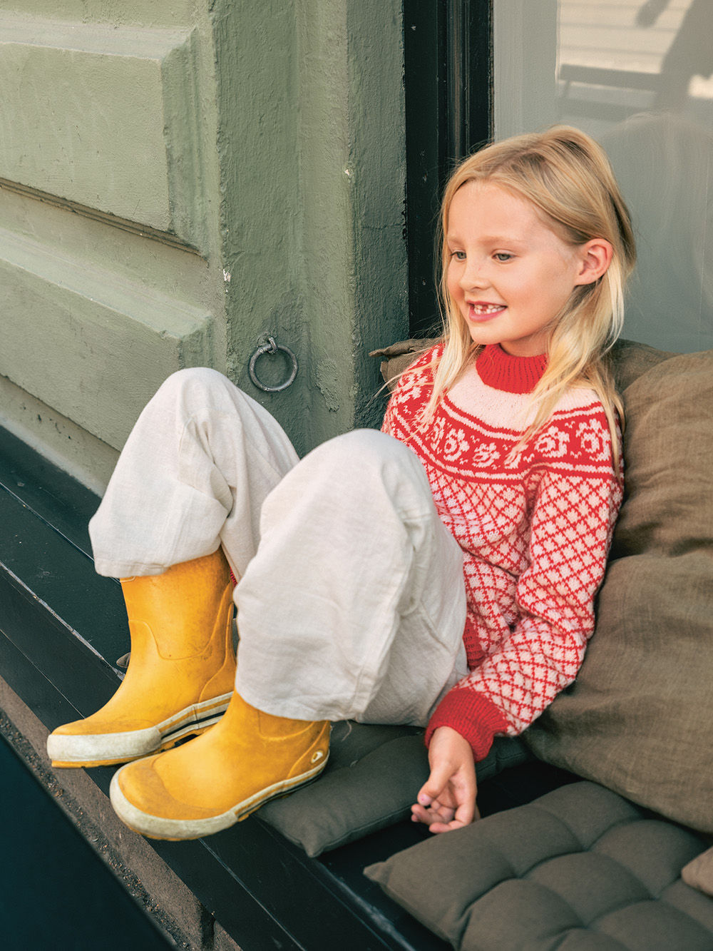 2509 Norske Ikoner Junior 01 Blome Genser