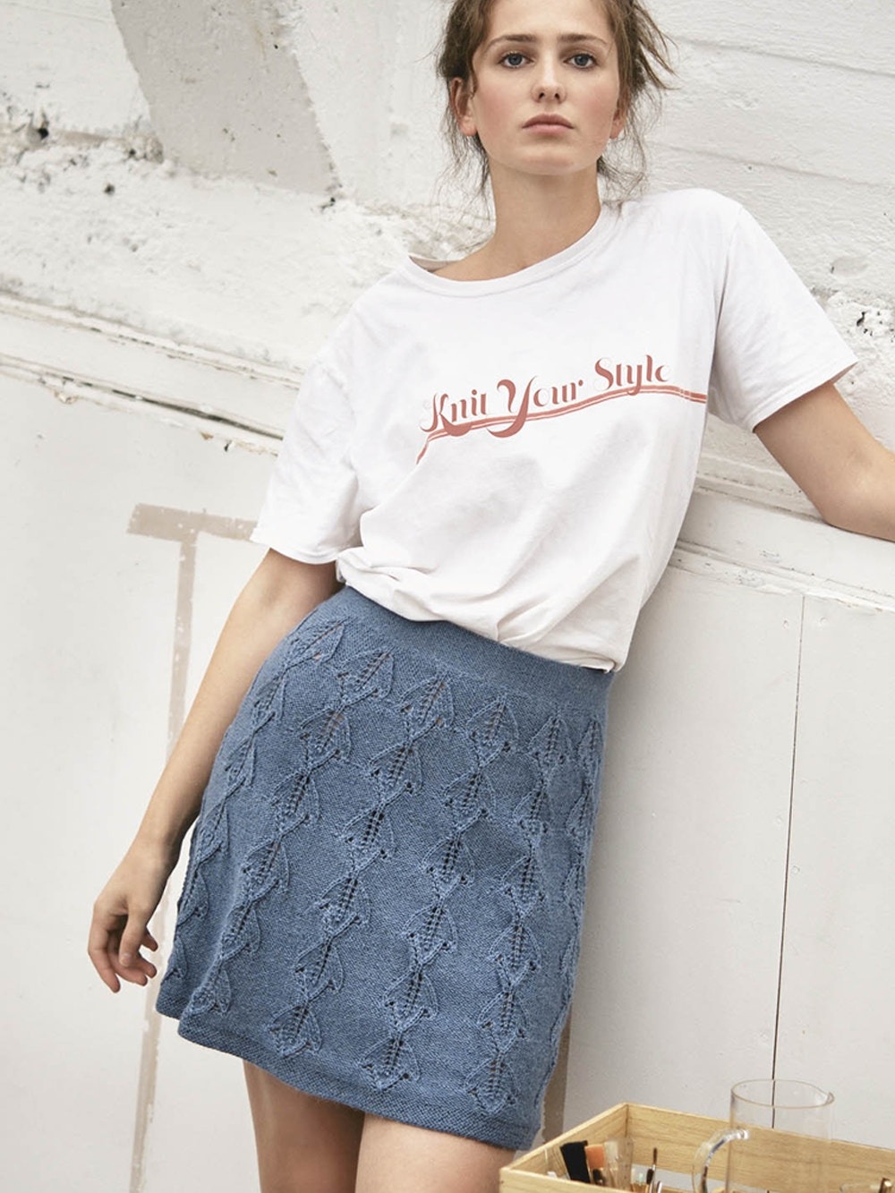 Blåklokkeskjørt gratis strikkeoppskrift Blåklokkeskjørt gratis strikkeoppskrift