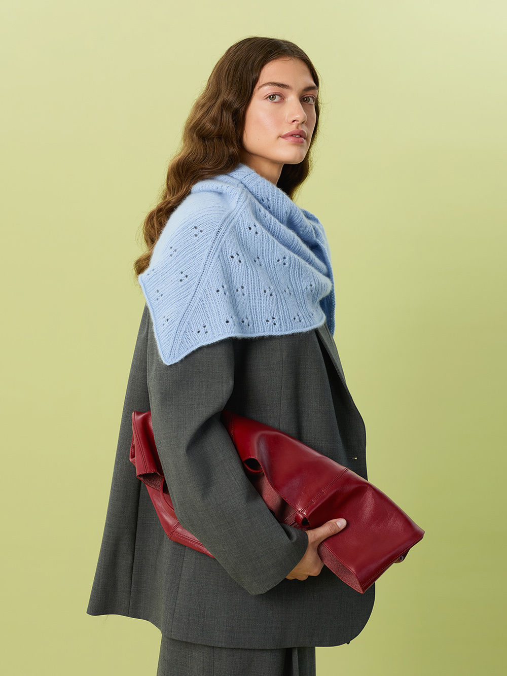 Miu pointelle shawl