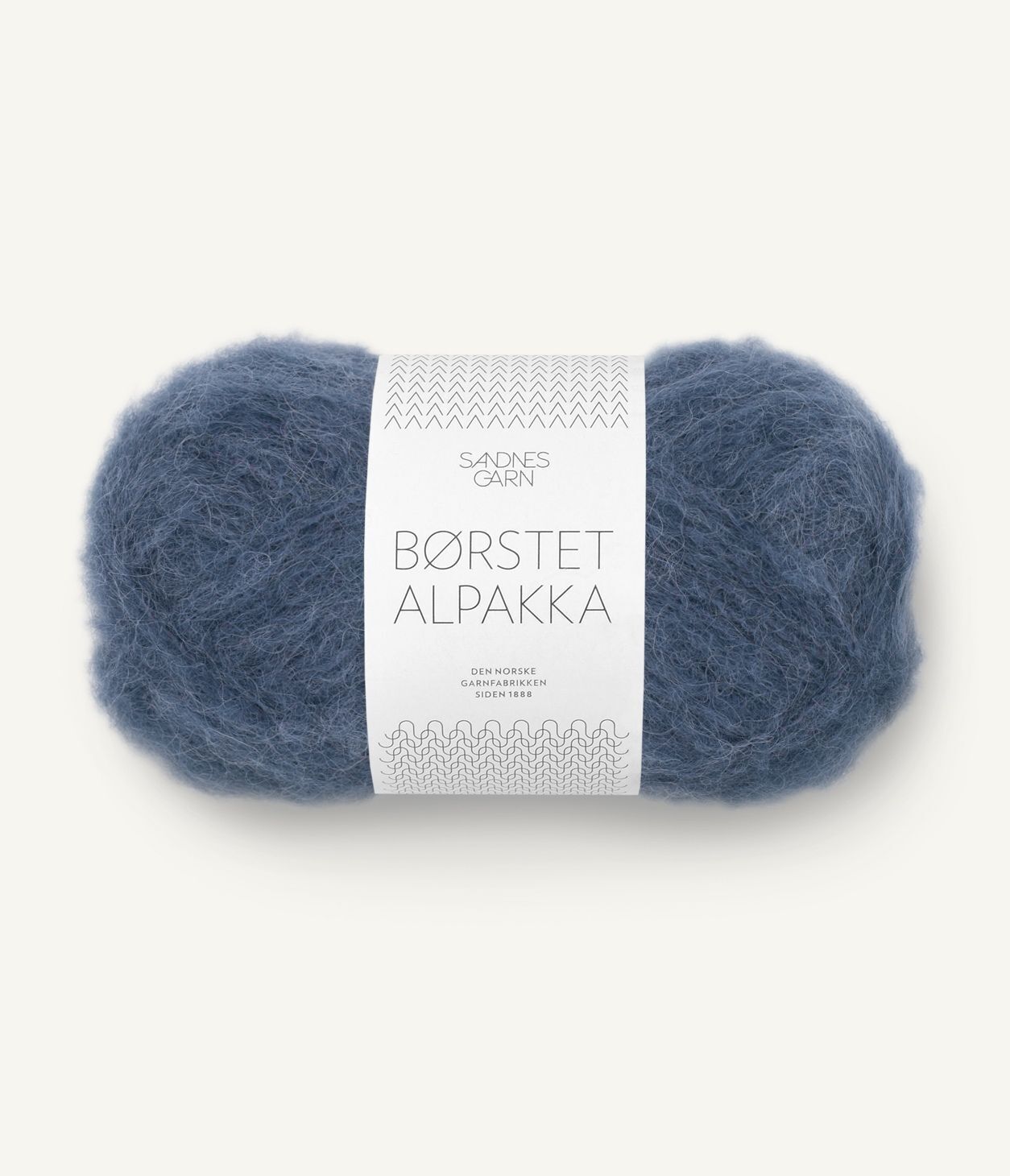 Børstet Alpakka 6064 Blåbær
