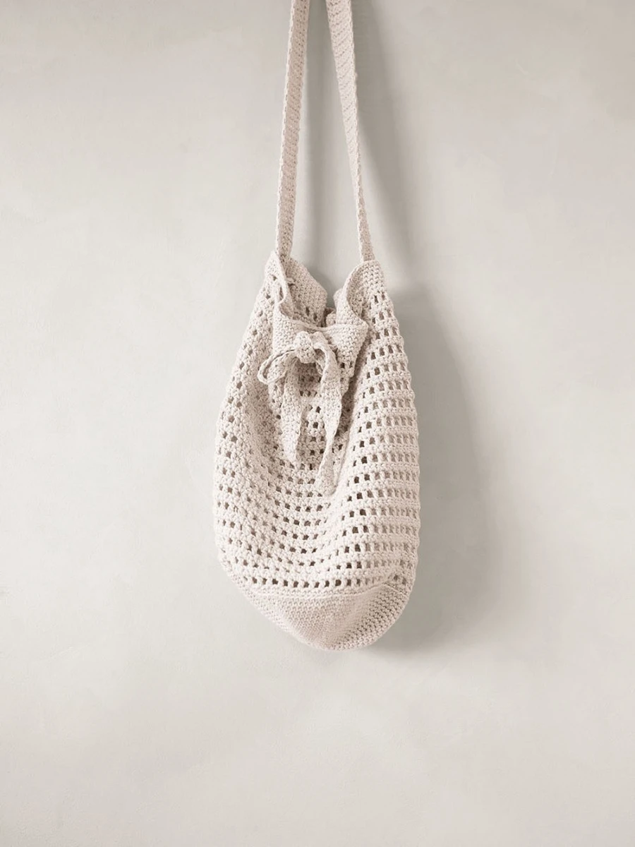 Isla bucket bag gratis strikkeoppskrift