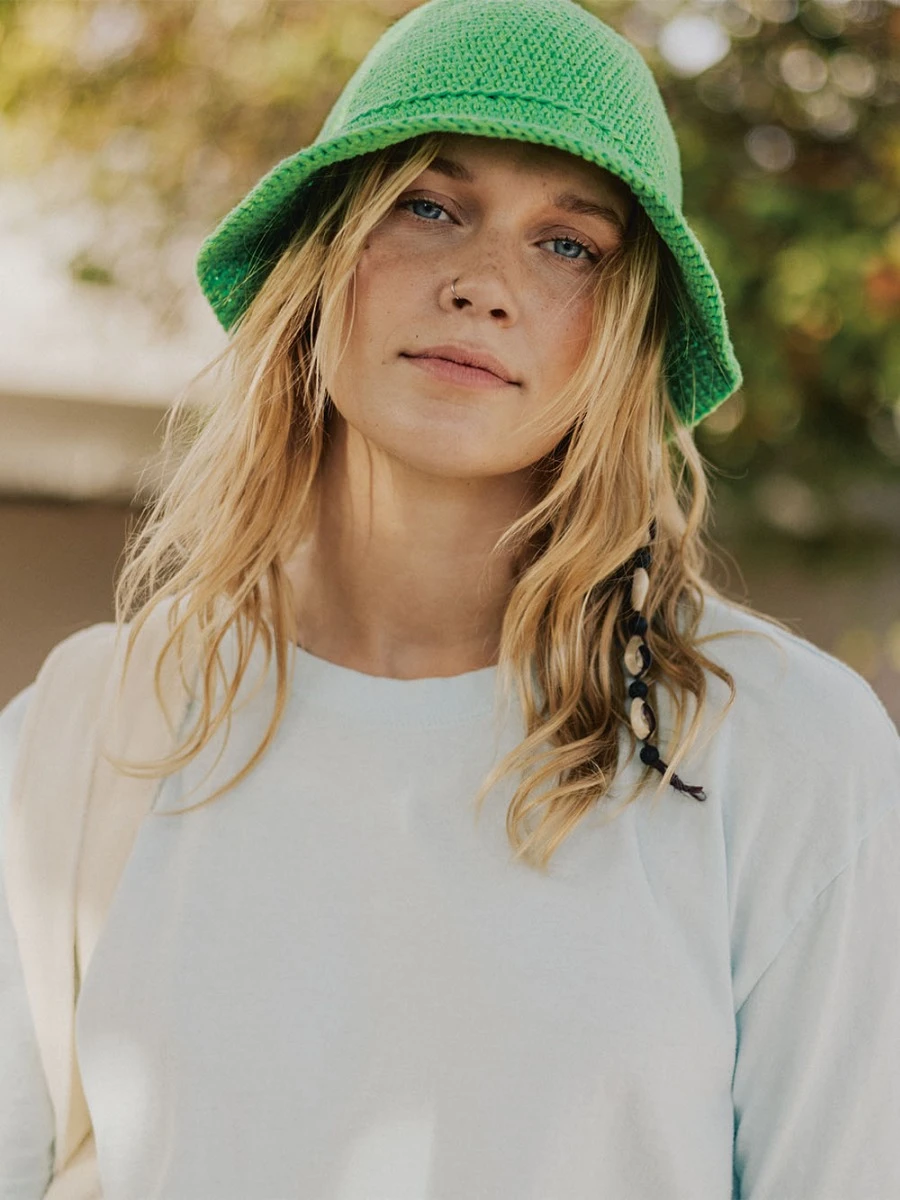 Baileys Bucket Hatt gratis strikkeoppskrift