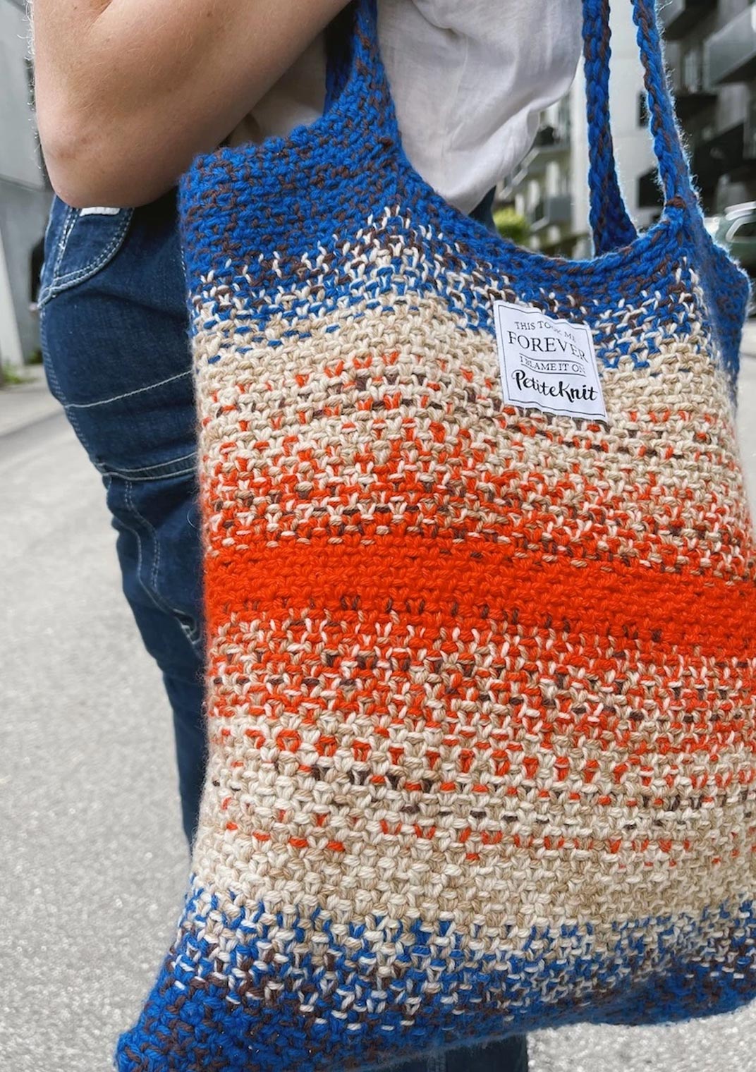 PetiteKnit Technicolor Tote Bag PetiteKnit Technicolor Tote Bag