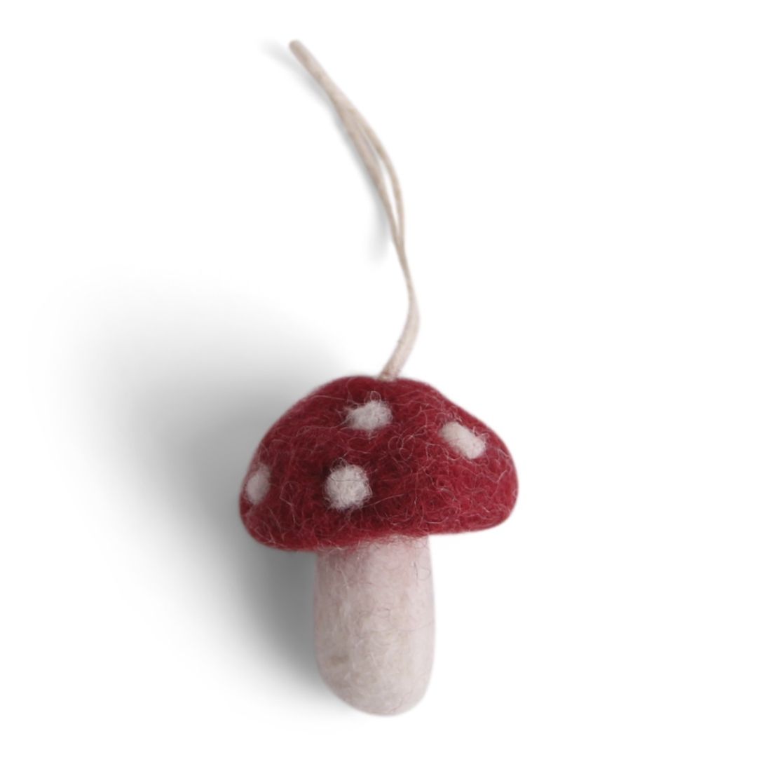 Mini Mushrooms Red - Set of 5