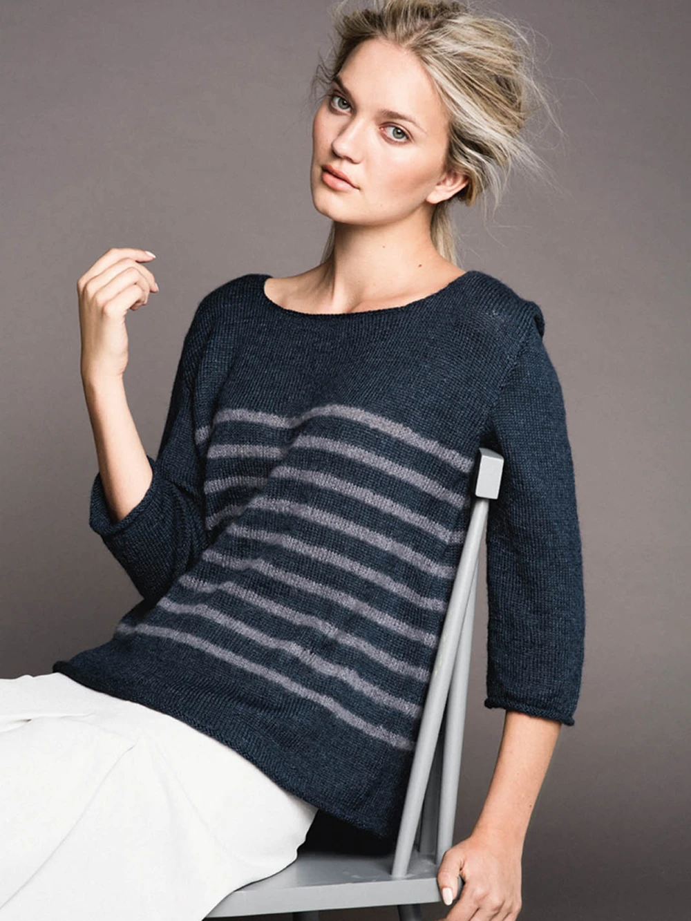 Stripegenser gratis strikkeoppskrift