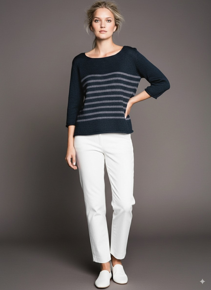 Stripegenser gratis strikkeoppskrift