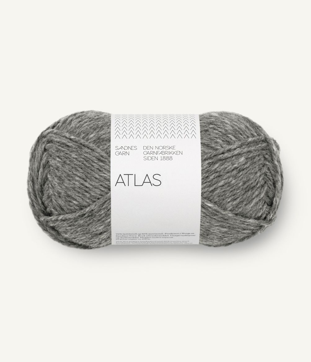 Atlas 1055 Mørk gråmelert
