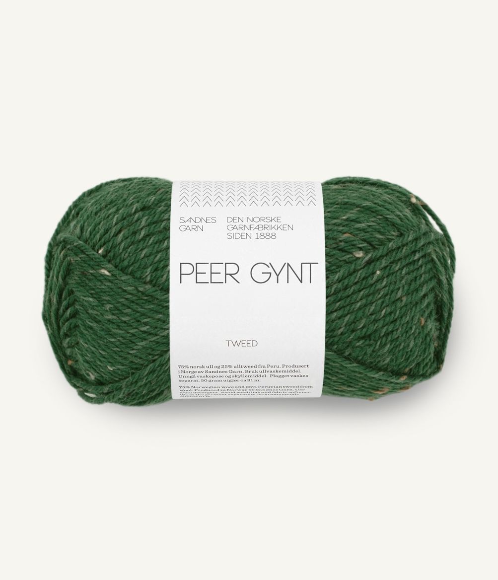 Peer Gynt 8085 Skoggrønn m/natur Tweed