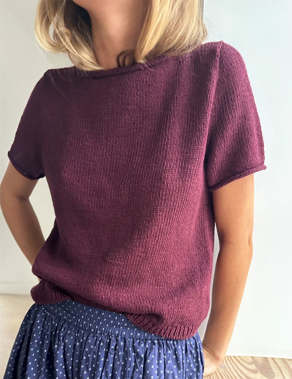Le Knit Vega Tee ovenfra og ned