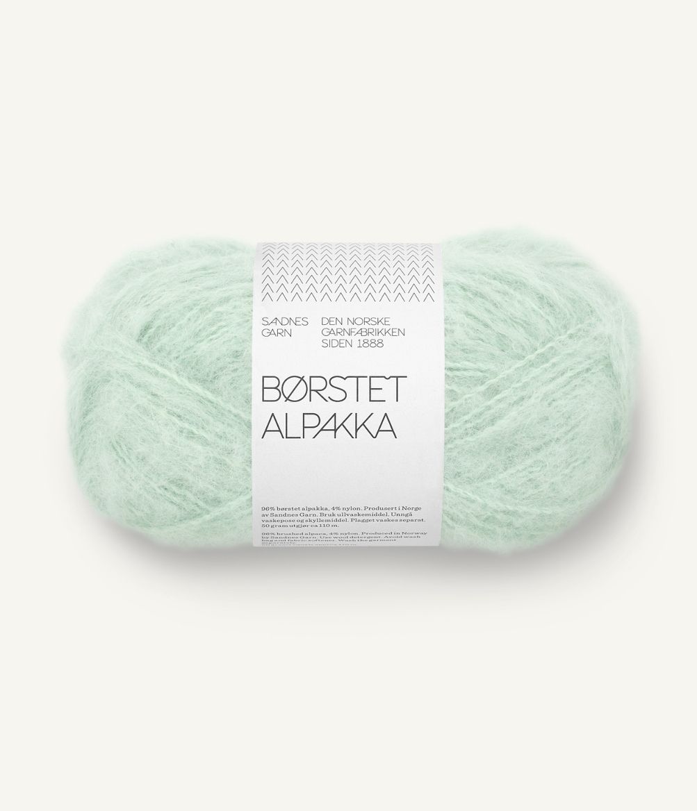 Børstet Alpakka 7911 Mint Green