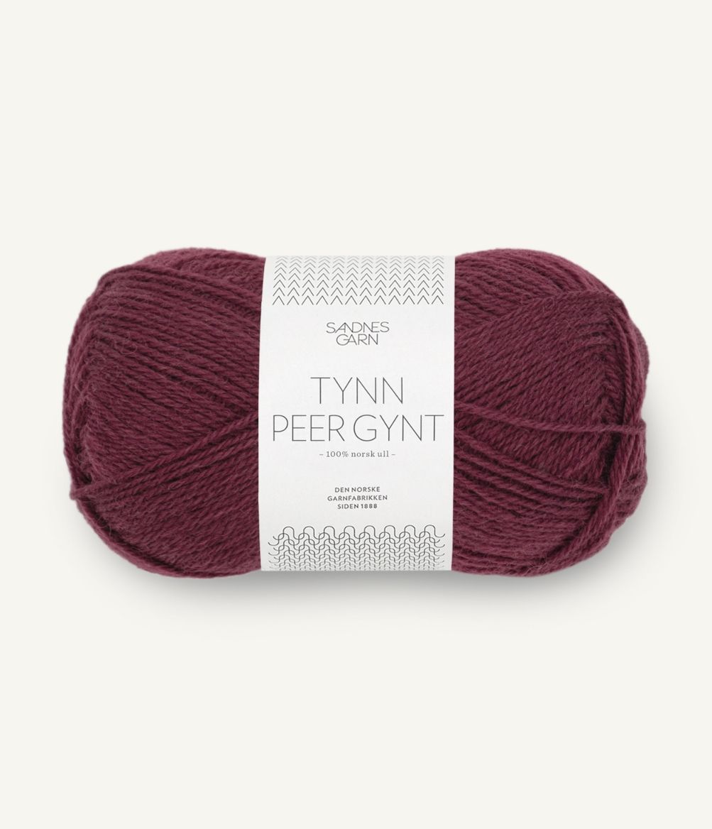 Tynn Peer Gynt 4372 Dyp Burgunder