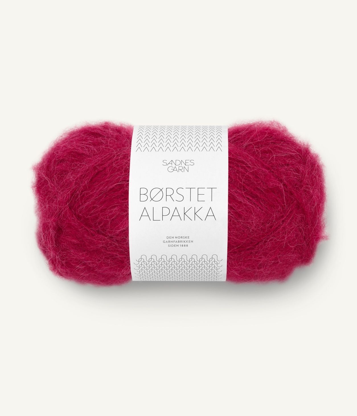 Børstet Alpakka 4255 Rumba Red