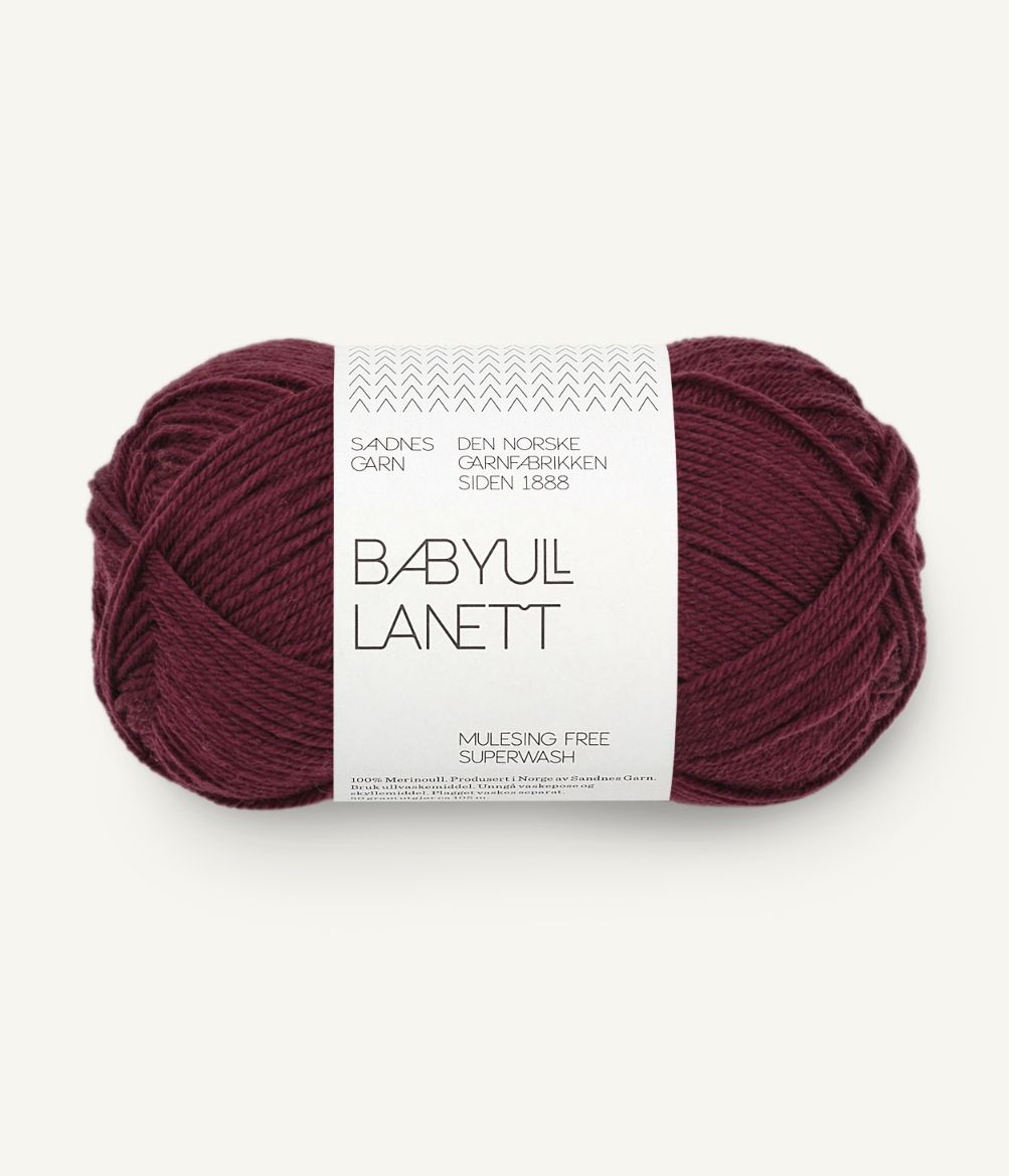 Babyull Lanett 4372 Dyp Burgunder