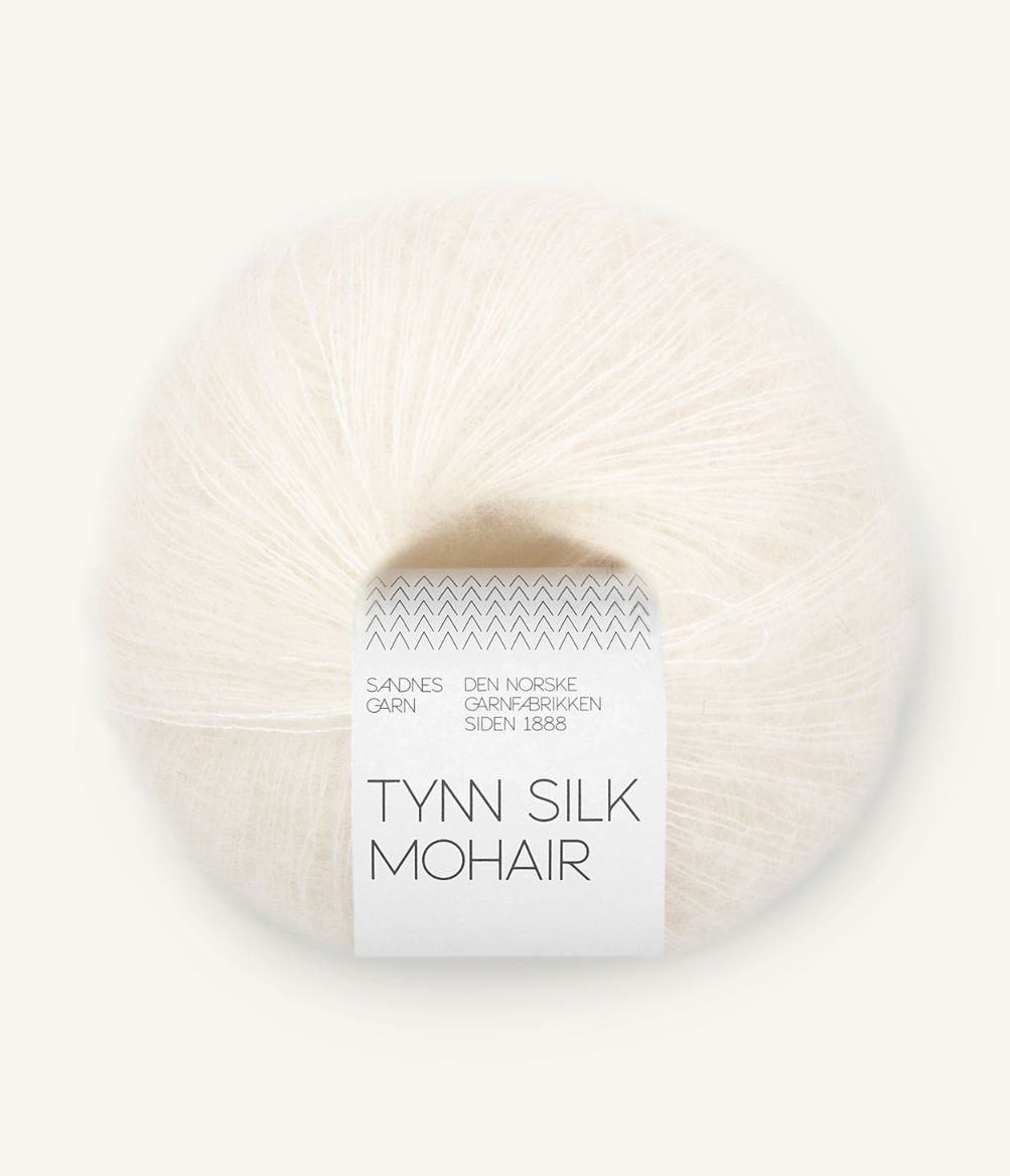 Tynn Silk Mohair True White