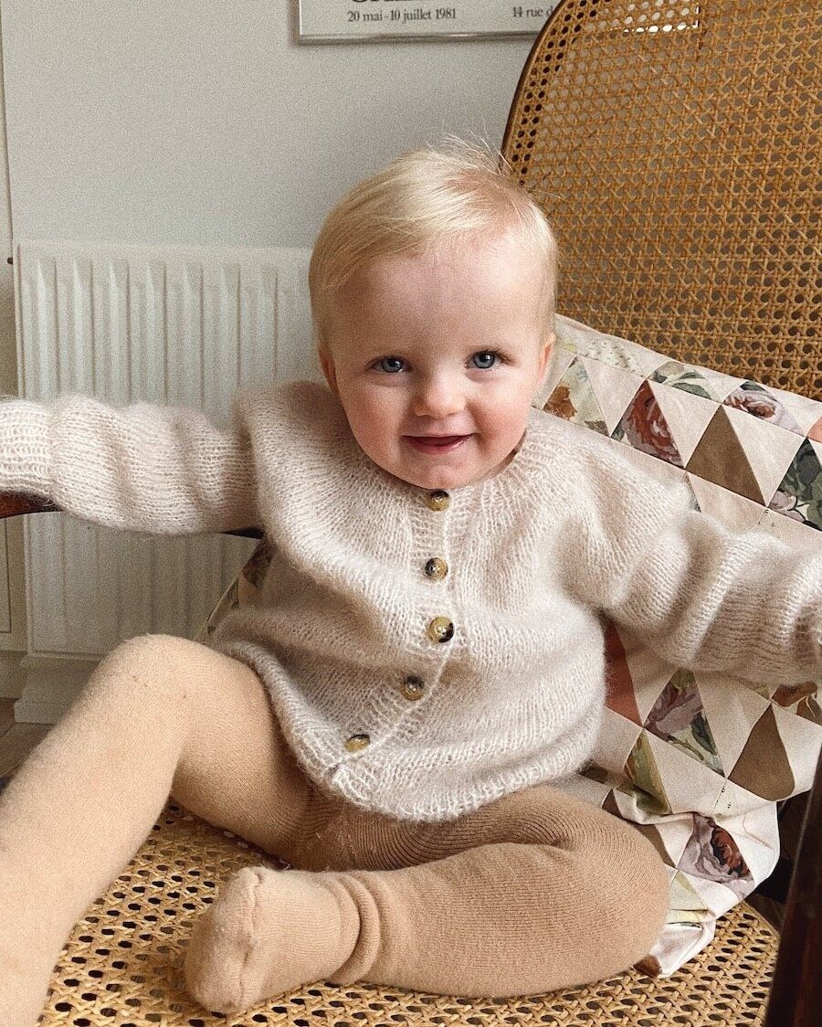 PetiteKnit Novice Cardigan Mini - Mohair Edition
