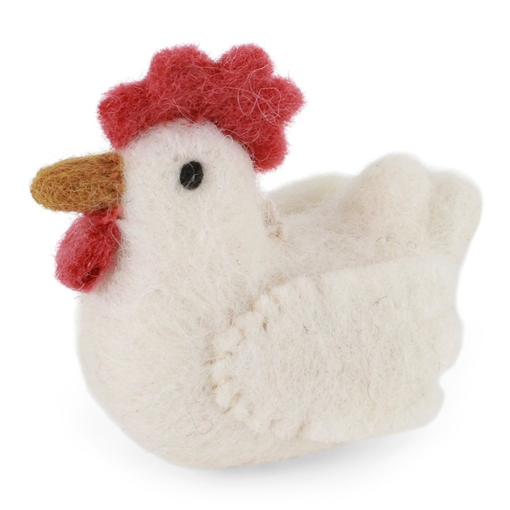 Haneornament – Hvit