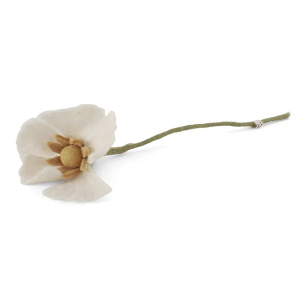 Poppy Flower - White Poppy Flower - White