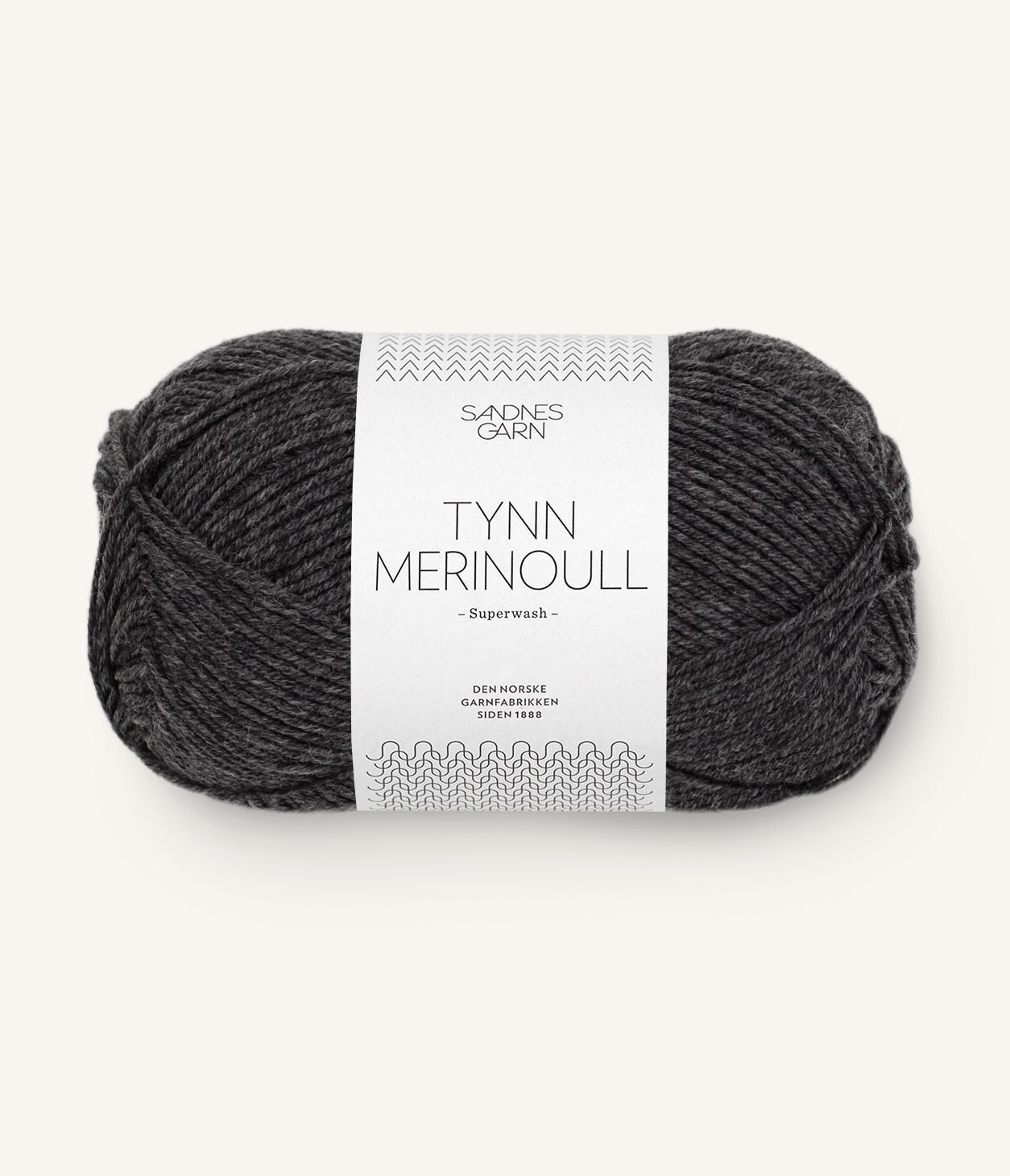 Tynn Merinoull 1055 Mørk Gråmelert