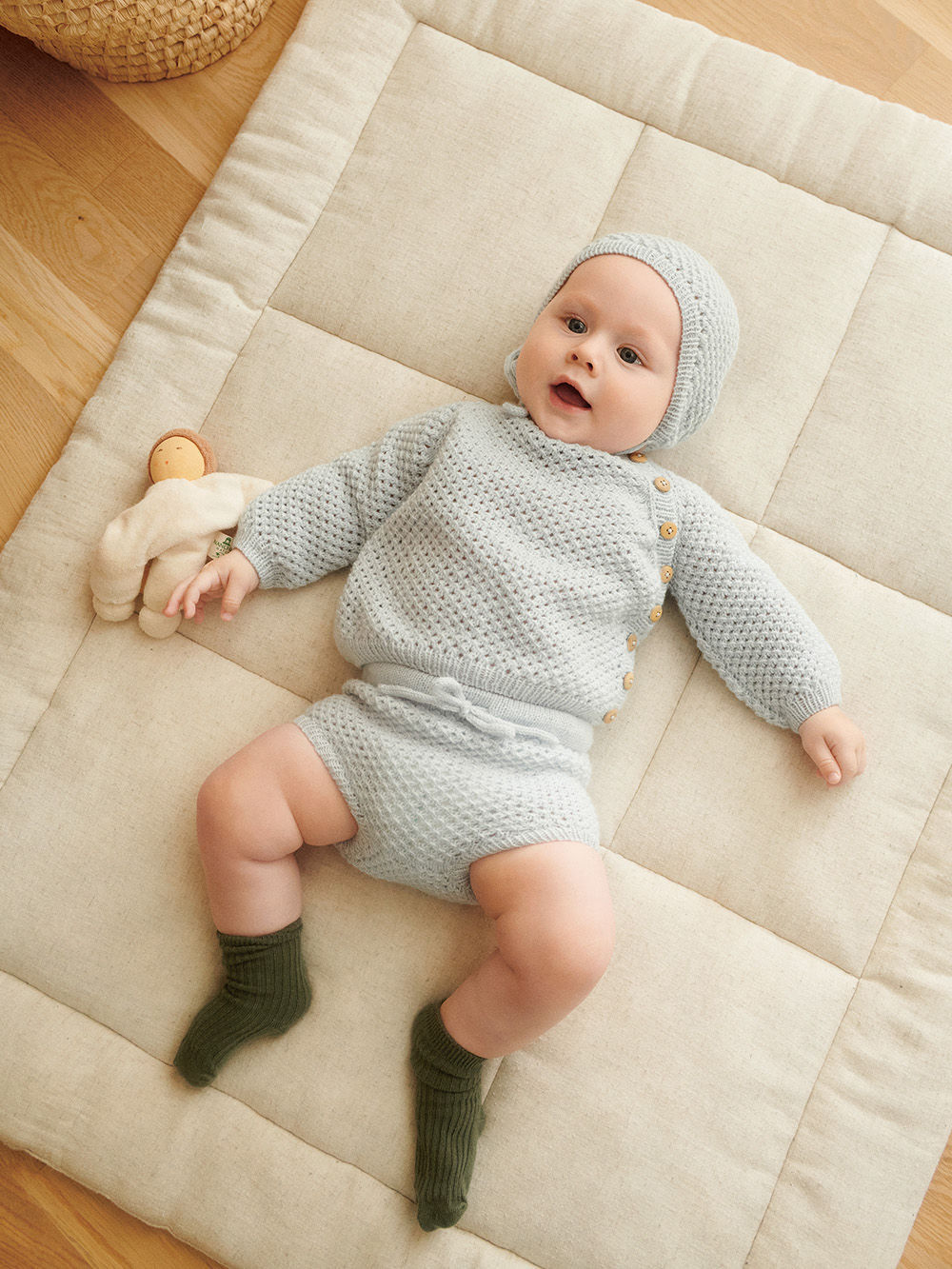 2413 April Cardigan, Diaper Pants & Bonnet 5 2413 April Cardigan, Diaper Pants & Bonnet 5